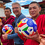 Happyologe Patrik Wenke unterwegs in Bhutan beim Spendenlauf. Foto: Patrik Wenke